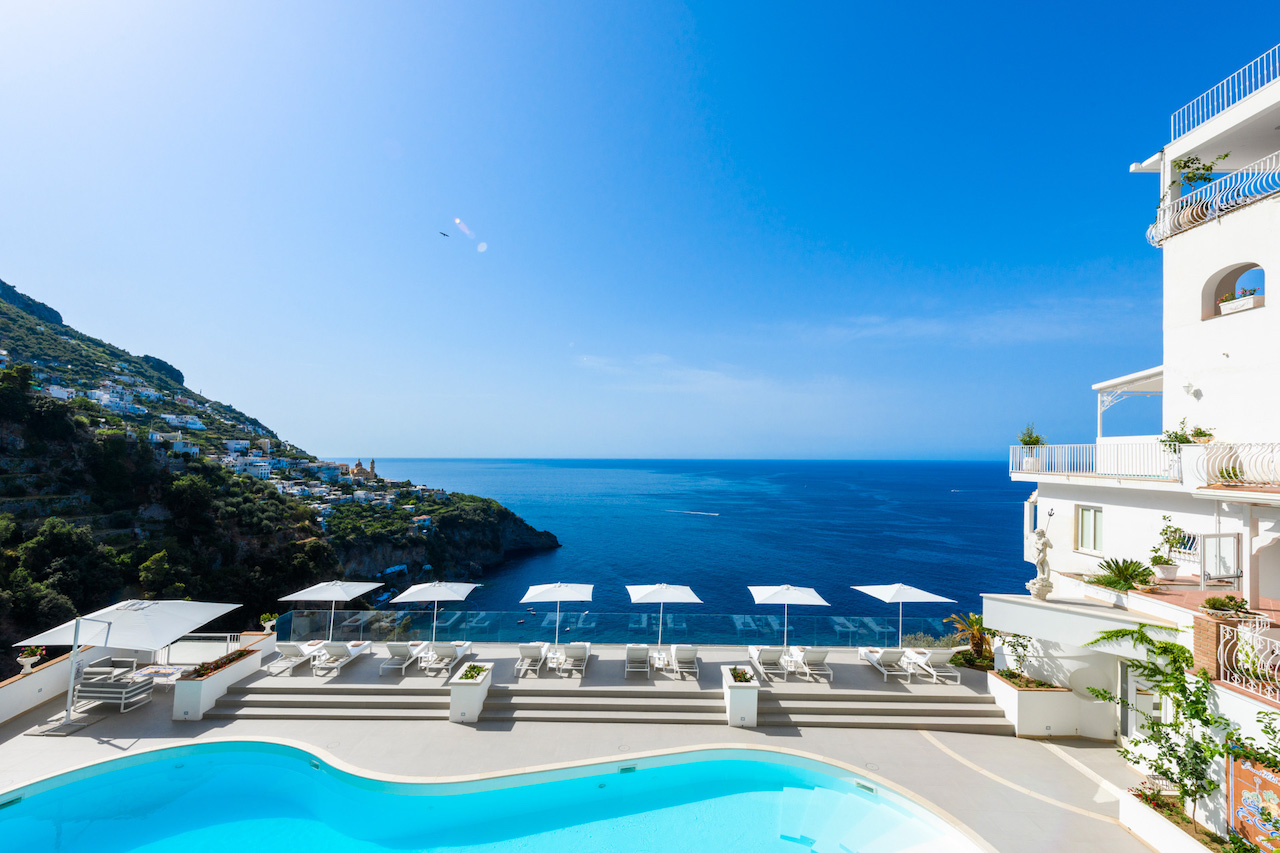 hotel with pool and private beach